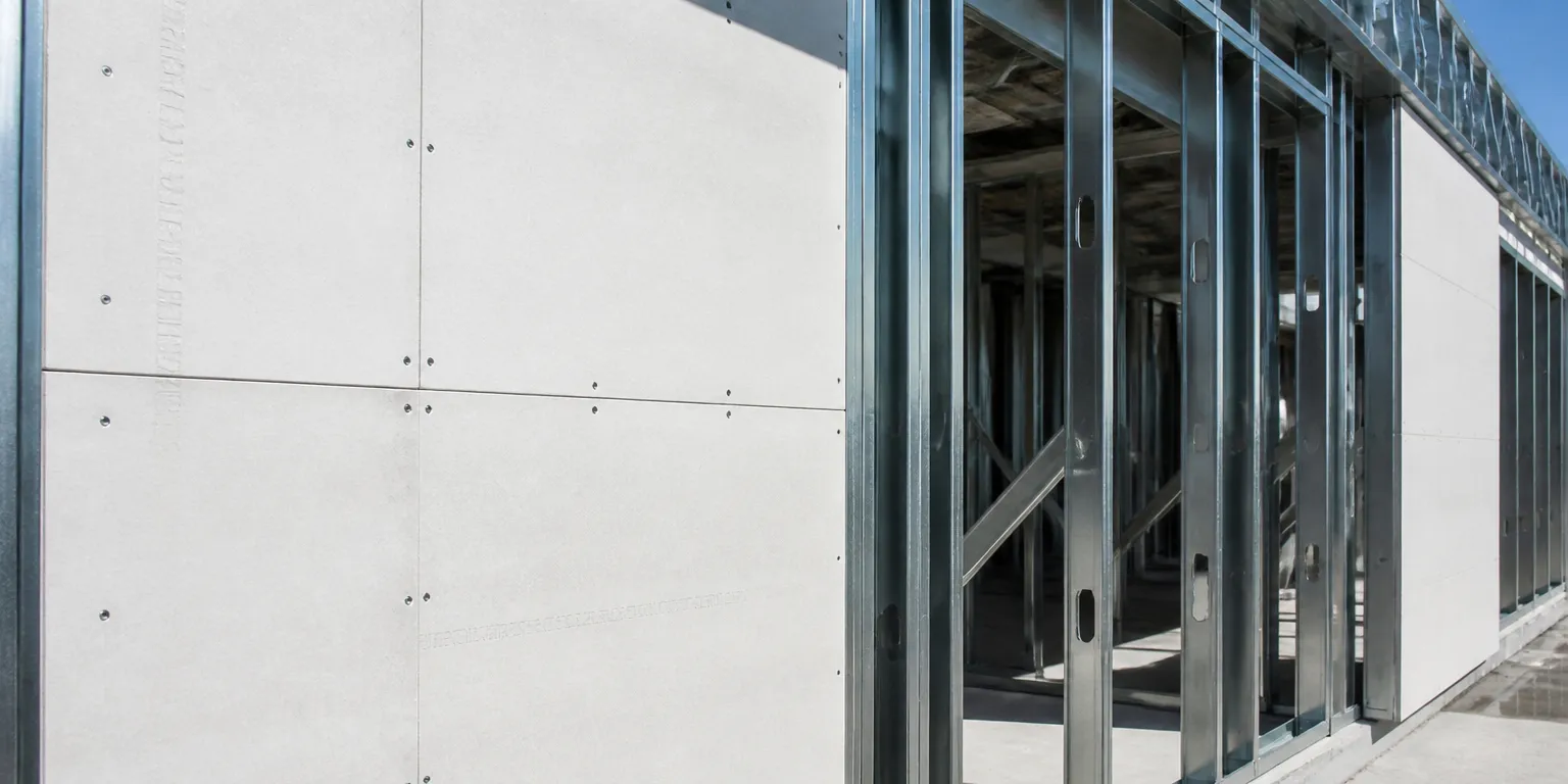 Light steel frame with MGO